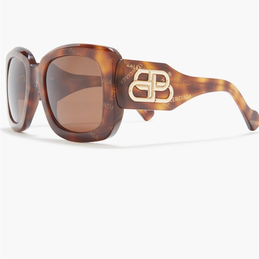 Balenciaga Tortoise Shell Sunglasses